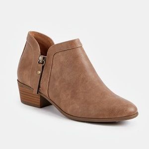 *NEW Viola Bootie Taupe Tan Faux Leather